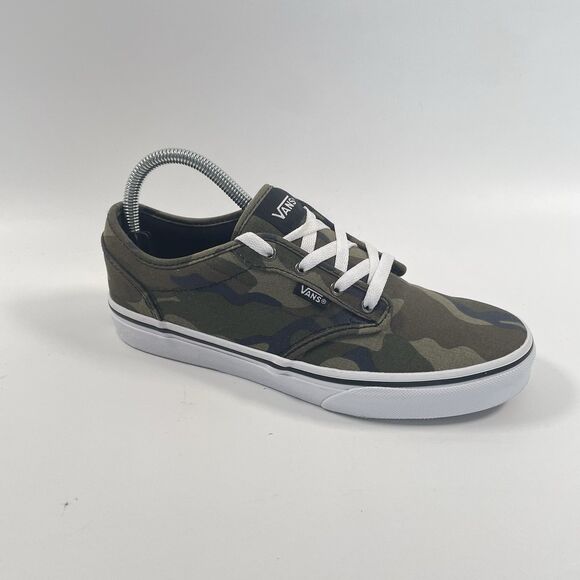 VANS Other - Vans Camouflage Shoes Lace Up Green Low Top Skate Sneakers Boys Youth Size 6
